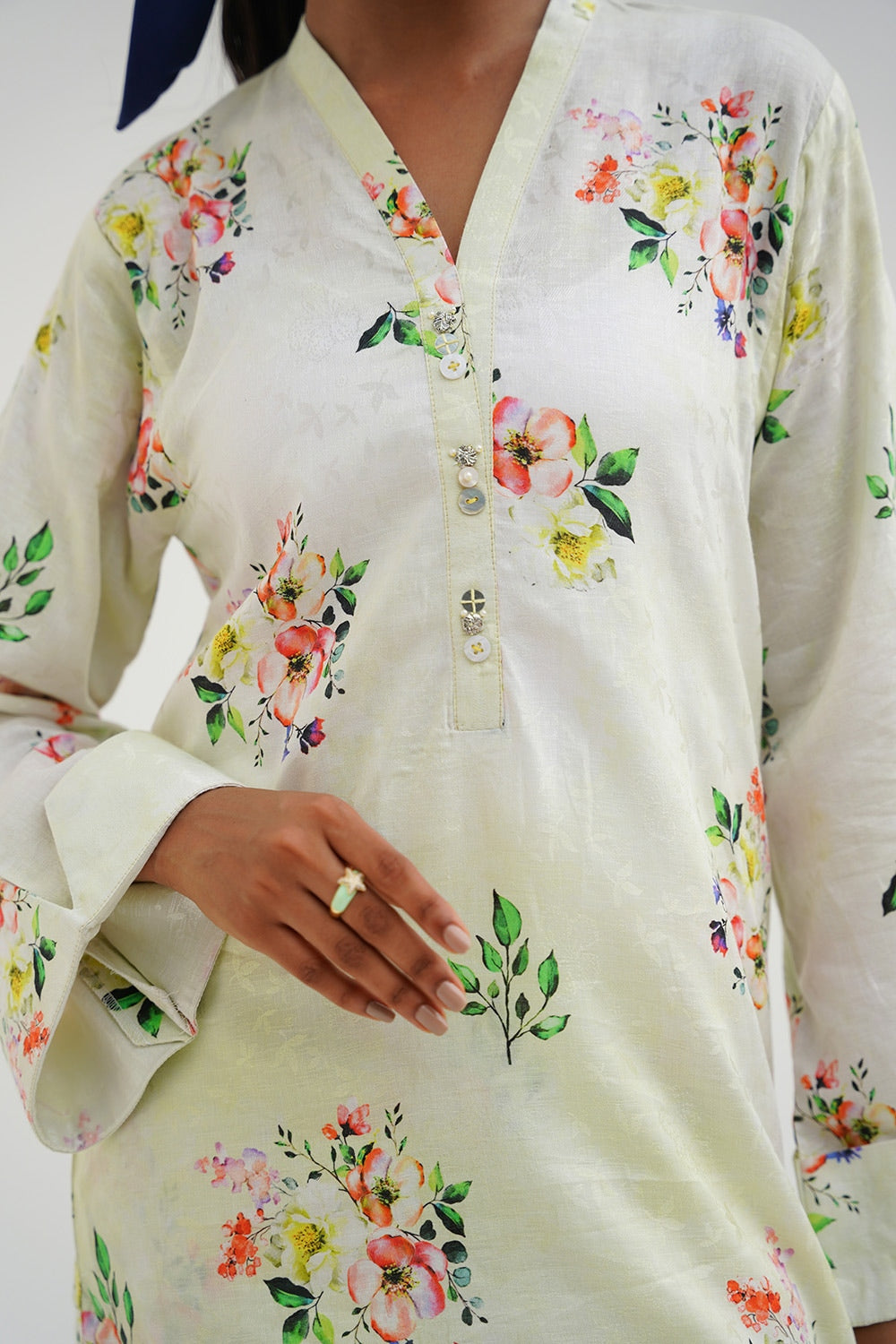 Cotton Viscose Printed Co-Ord Set KST-43362