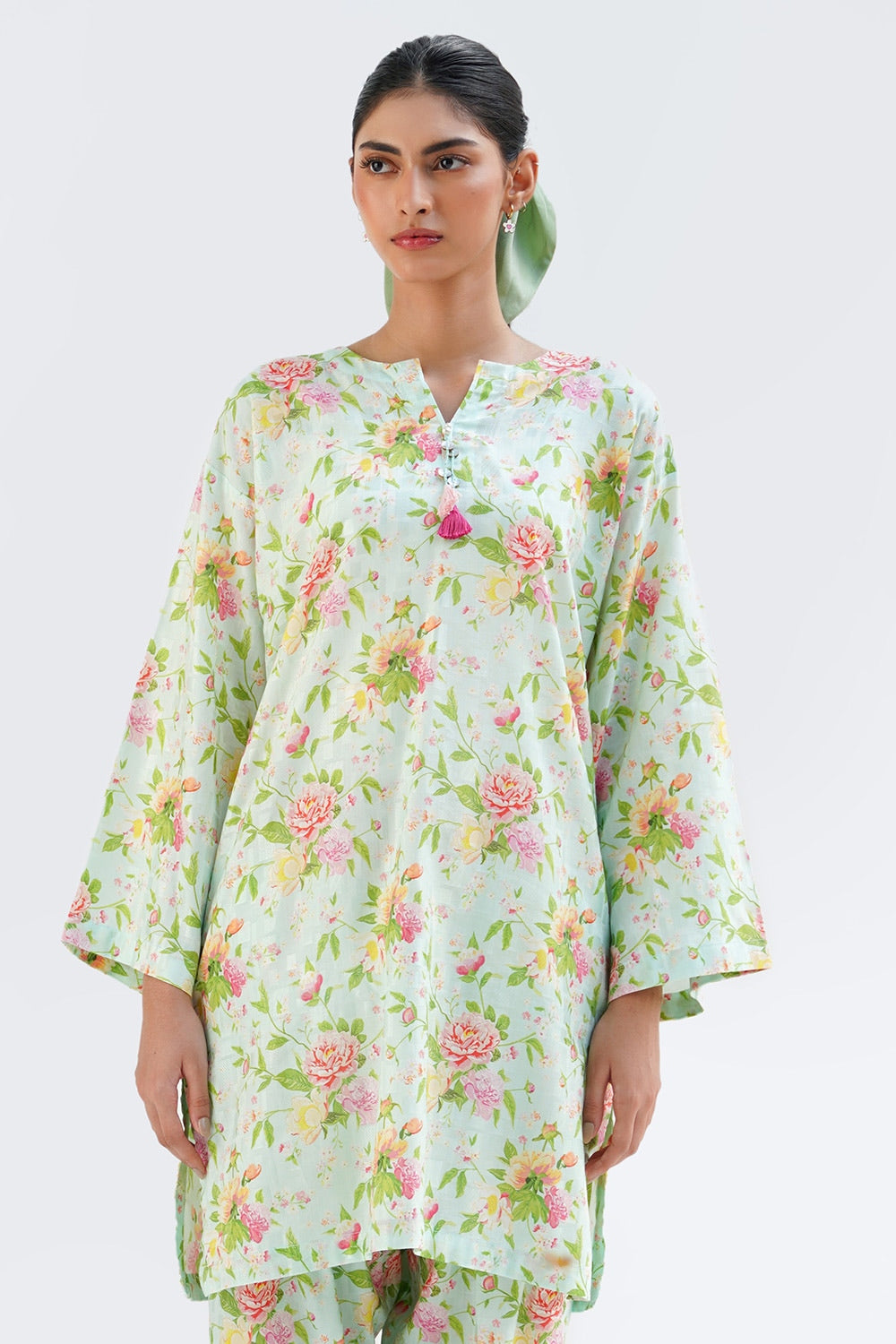 Cotton Viscose Printed Co-Ord Set KST-43363