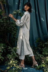 Yarn-dyed Printed Co-Ord Set KST-43380