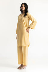 Lurex Jacquard Embellished Shirt And Trouser KST-43385