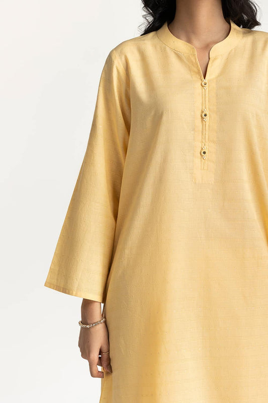 Lurex Jacquard Embellished Shirt And Trouser KST-43385