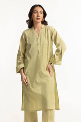 Lurex Jacquard Embellished Shirt And Trouser KST-43387