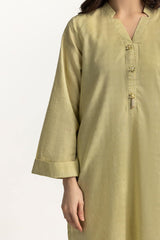 Lurex Jacquard Embellished Shirt And Trouser KST-43387
