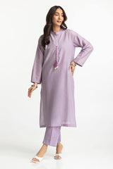 Lurex Jacquard Embellished Shirt And Trouser KST-43388