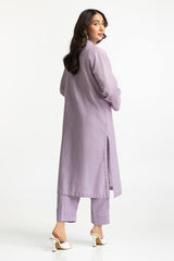 Lurex Jacquard Embellished Shirt And Trouser KST-43388