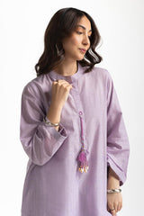 Lurex Jacquard Embellished Shirt And Trouser KST-43388