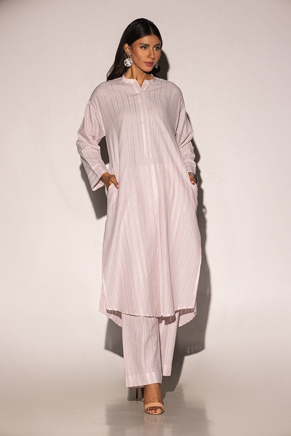 Yarn-dyed Co-Ord Set KST-43413