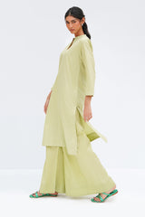 Lurex Embellished Shirt And Dhaka Pajama KST-43481