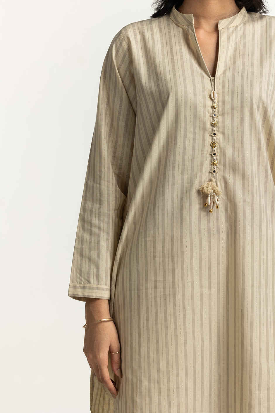Lurex Embellished Shirt And Shalwar