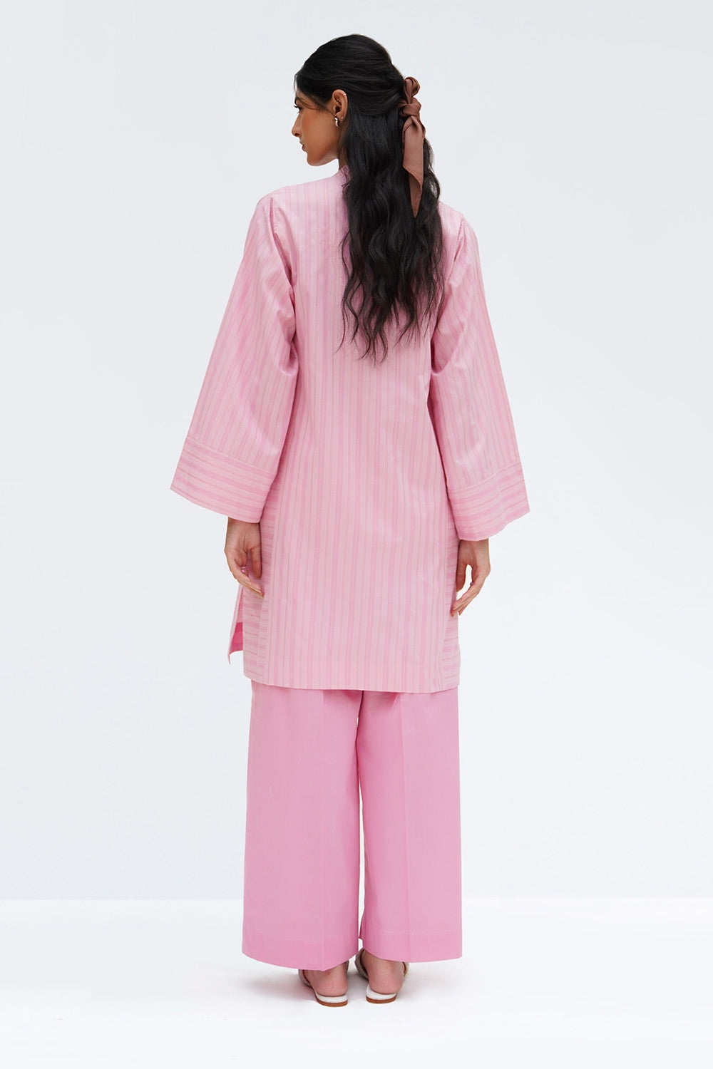 Lurex Embellished Shirt And Trouser KST-43483