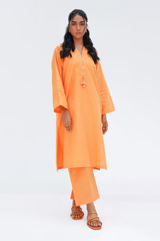 Lurex Embellished Shirt And Trouser KST-43484