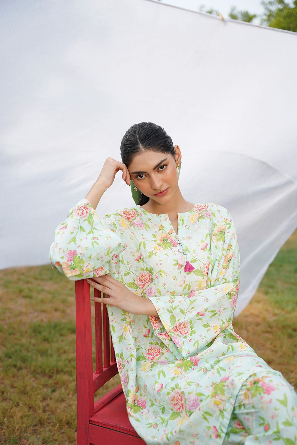 Cotton Viscose Printed Co-Ord Set KST-43363