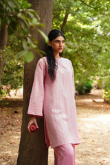 Lurex Embellished Shirt And Trouser KST-43483