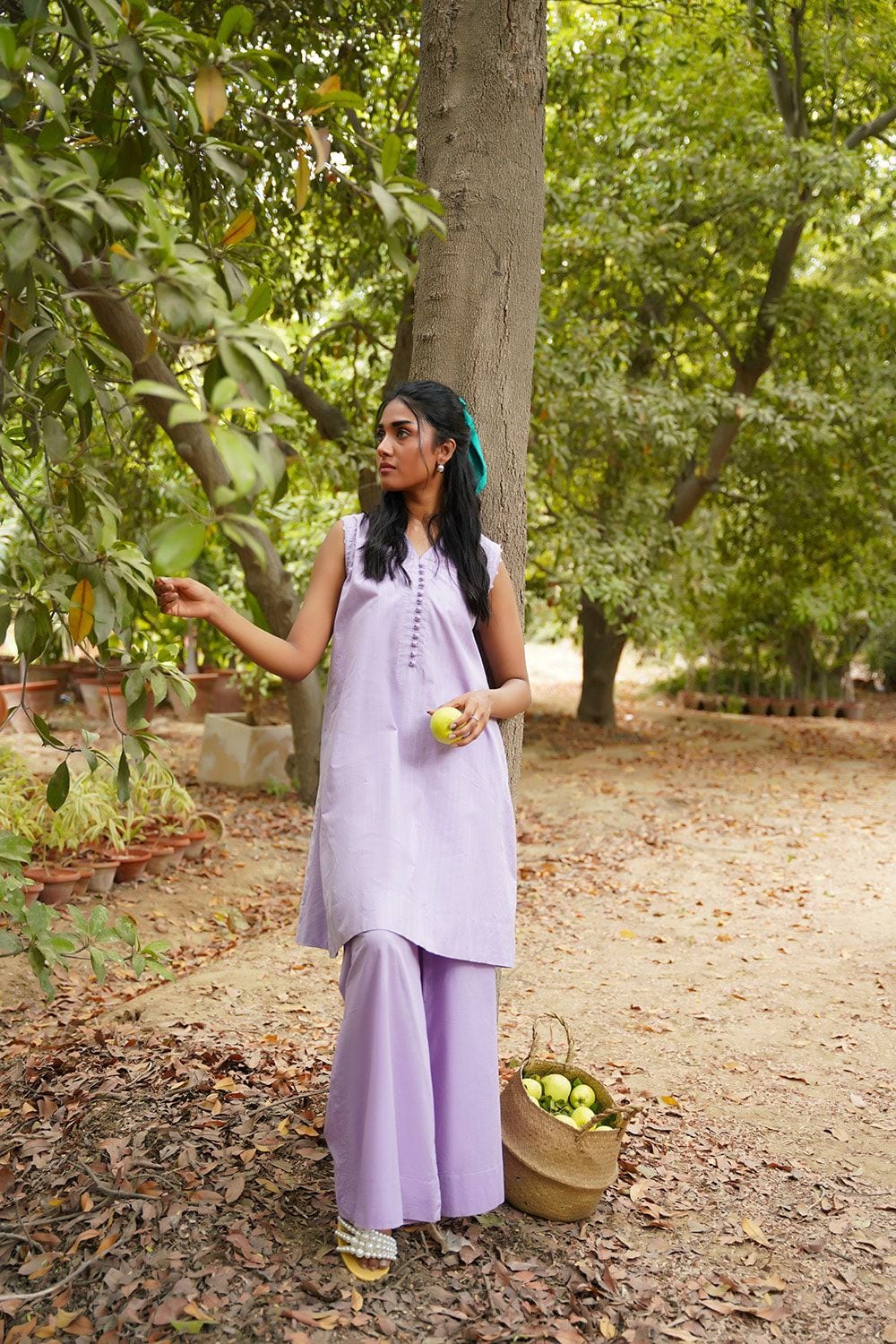 Lurex Embellished Shirt And Dhaka Pajama KST-43485