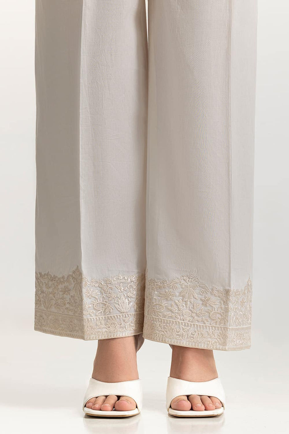 Lawn Embroidered Trouser