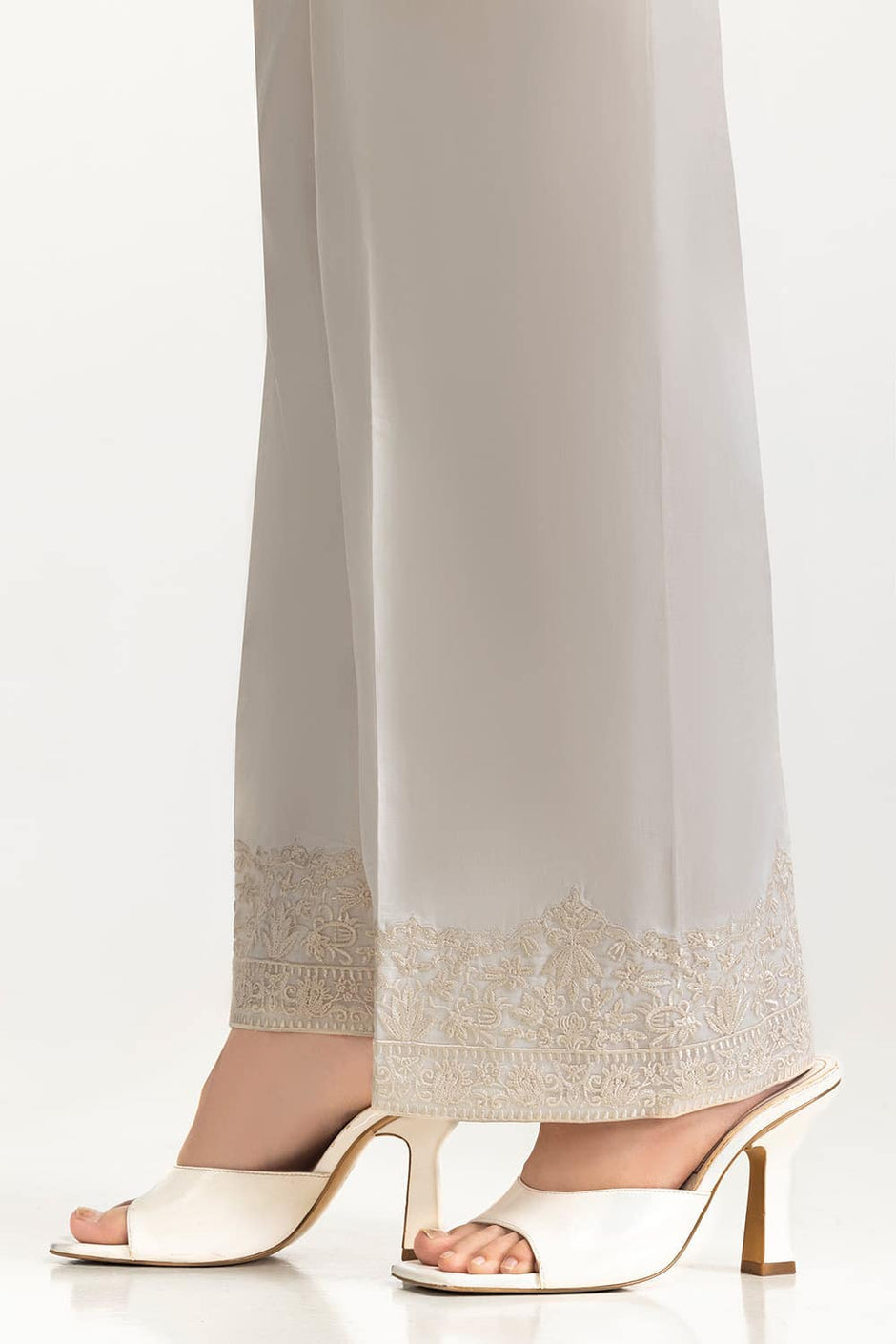 Lawn Embroidered Trouser