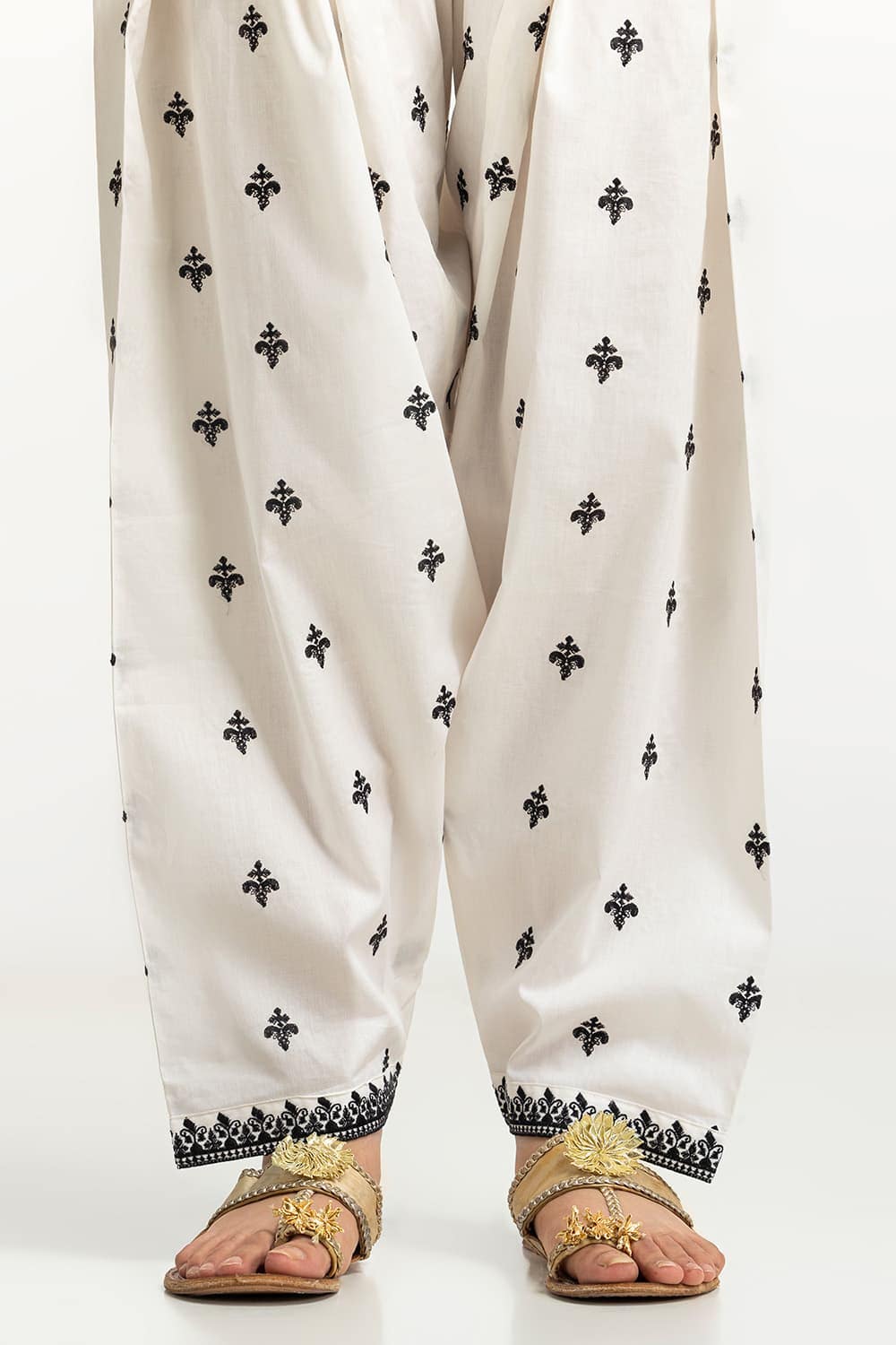 Lawn Embroidered Shalwar