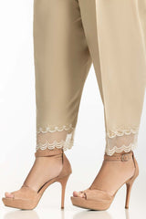 Beige Cambric Embroidered Shalwar KTR-43102