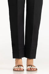 Black Cambric Embellished Trouser KTR-43106-A
