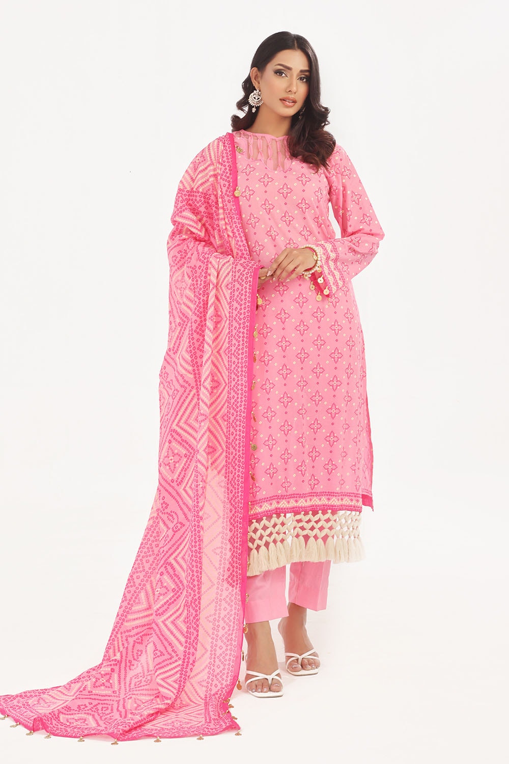 3 Piece Unstitched Lacquer Printed Lawn Suit