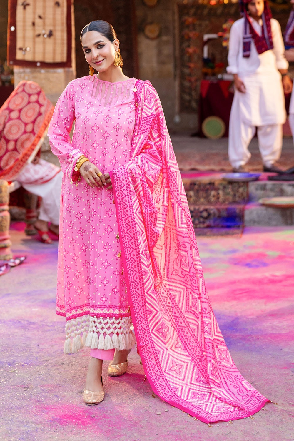 3 Piece Unstitched Lacquer Printed Lawn Suit