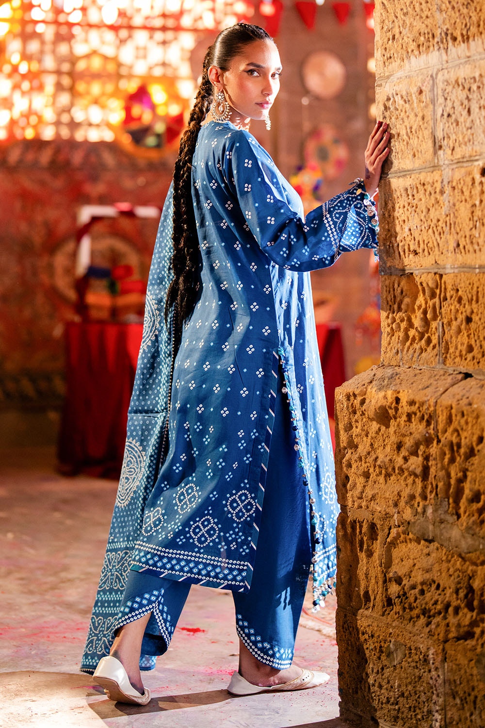 3 Piece Unstitched Lacquer Printed Lawn Suit CL-52171 B