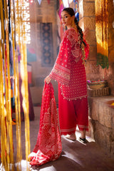 3 Piece Unstitched Lacquer Printed Lawn Suit CL-52176 A