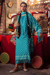 3 Piece Unstitched Lacquer Printed Lawn Suit CL-52178 B