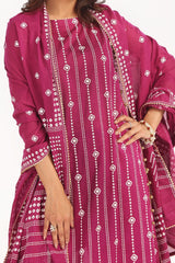 3 Piece Unstitched Lacquer Printed Lawn Suit CL-52185 A