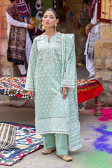 3 Piece Unstitched Lacquer Printed Lawn Suit CL-52172 A