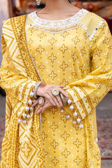 3 Piece Unstitched Lacquer Printed Lawn Suit CL-42315 A