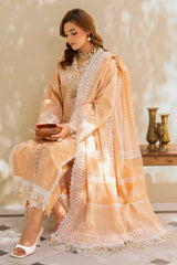 3 Piece Unstitched Embroidered Lacquer Printed Lawn Suit with Lacquer Printed Lawn Dupatta CL-52345