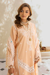 3 Piece Unstitched Embroidered Lacquer Printed Lawn Suit with Lacquer Printed Lawn Dupatta CL-52345