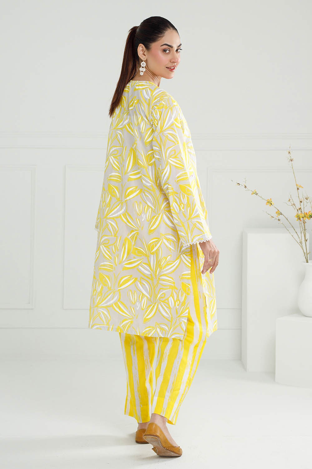 2 Piece Unstitched Lacquer Printed Lawn Suit