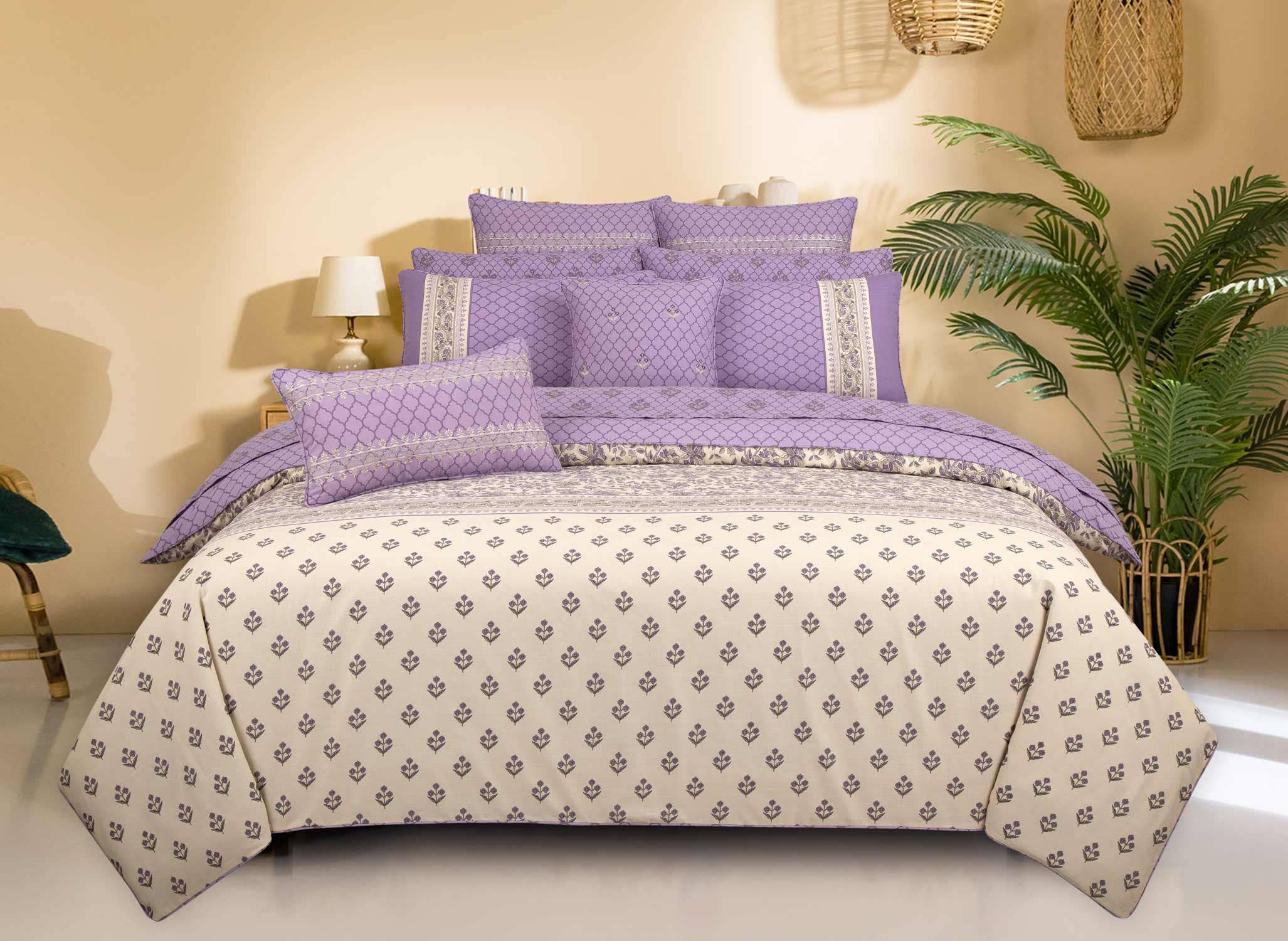 Lavender Bloom T-150 Quilt Cover Set