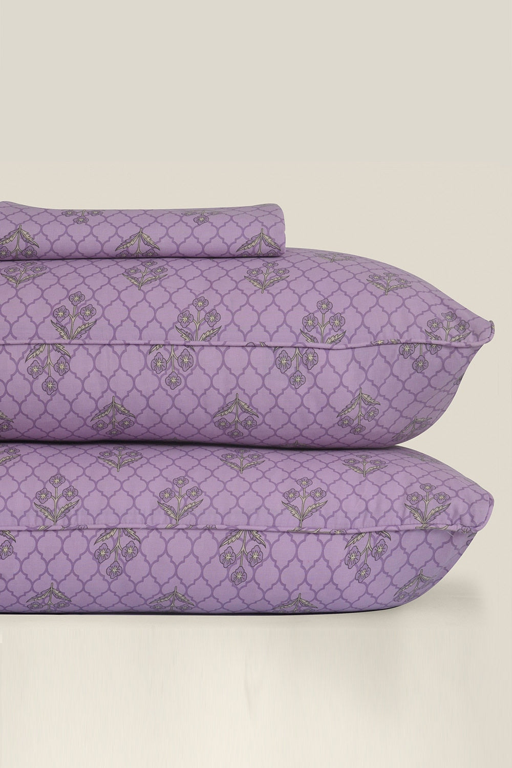 Lavender Bloom T-150 Bed Sheet Set