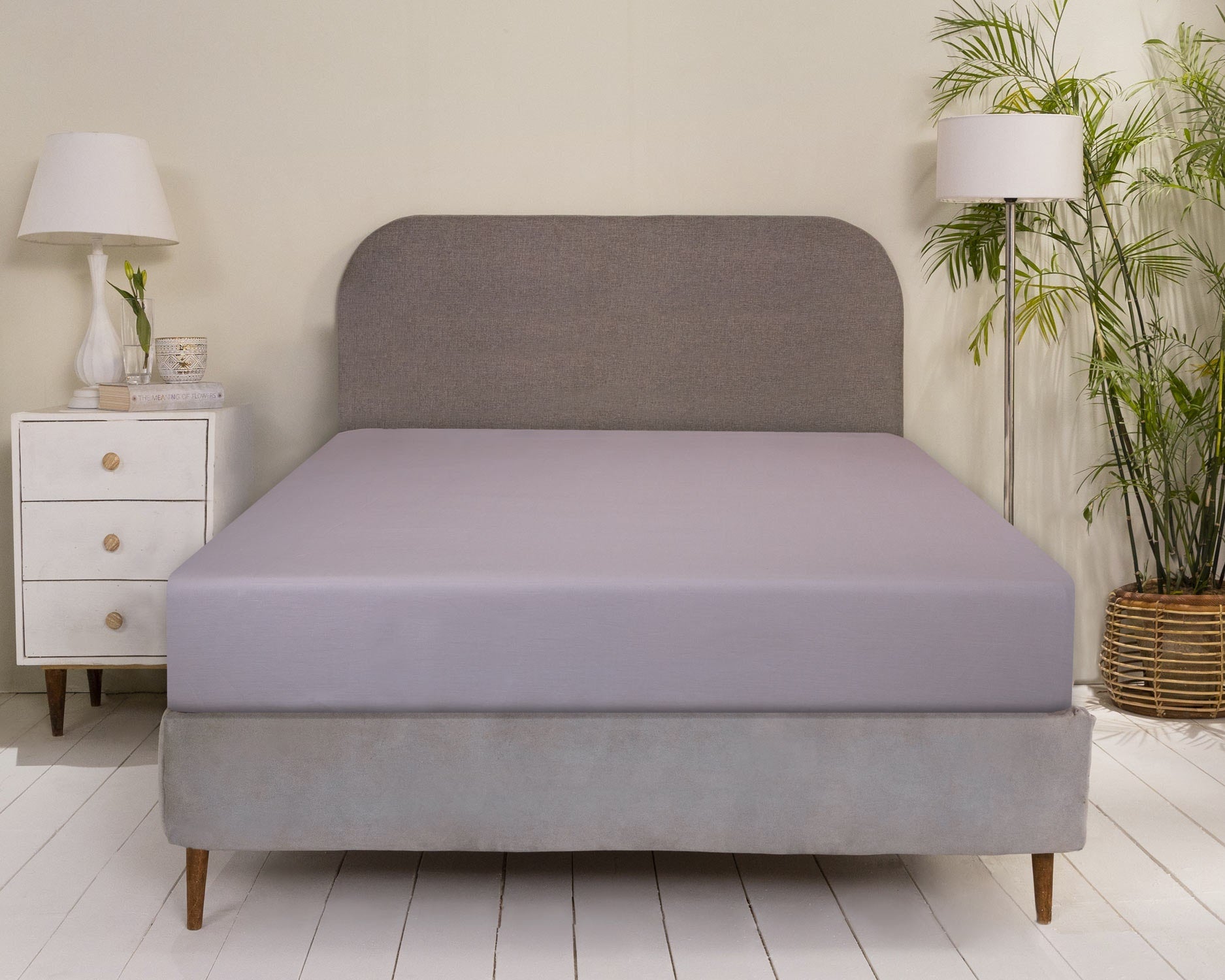 Lavender Dyed Fitted Sheet T-150