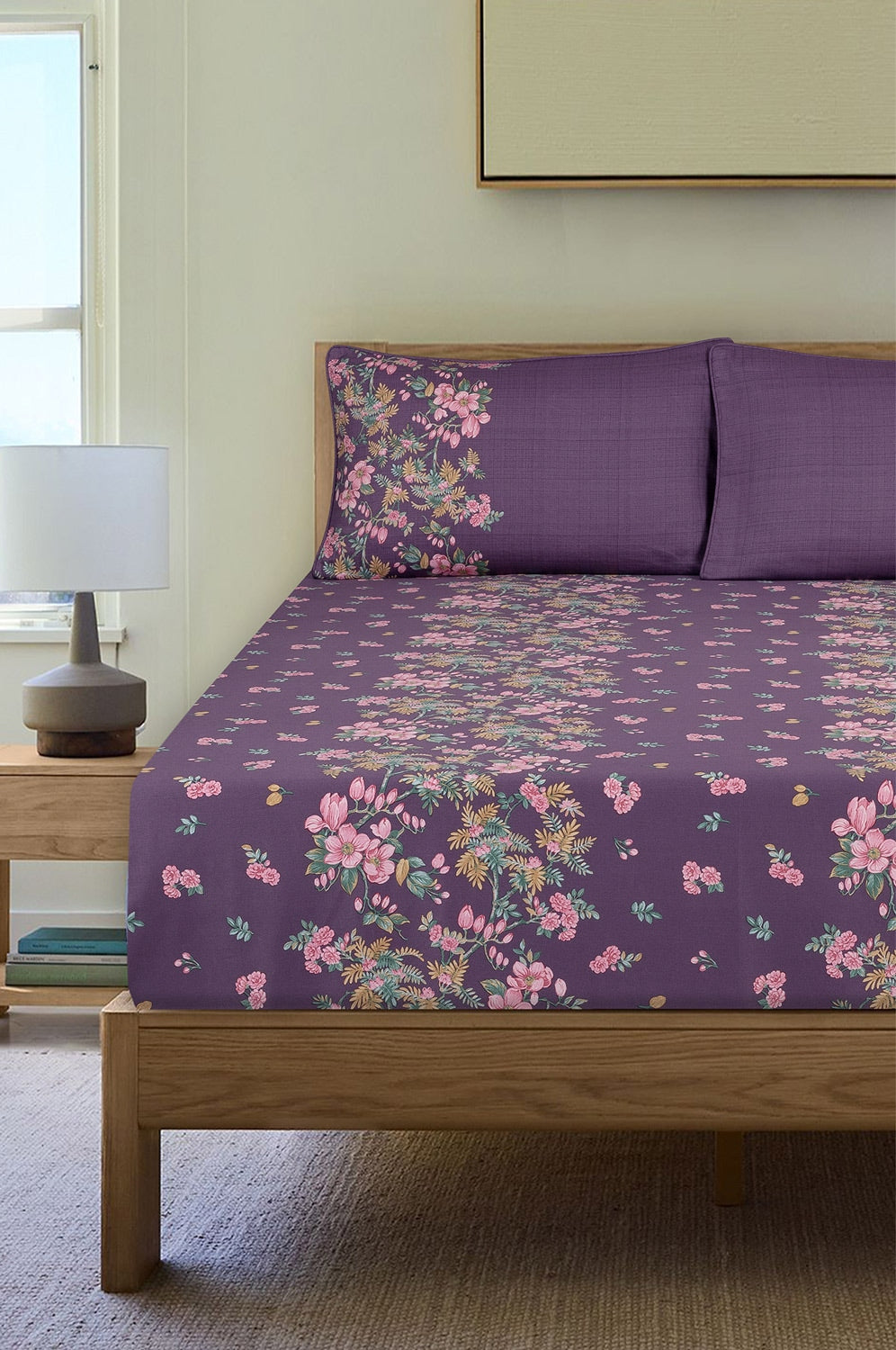 Lavender Mist T-200 Fitted Sheet Set