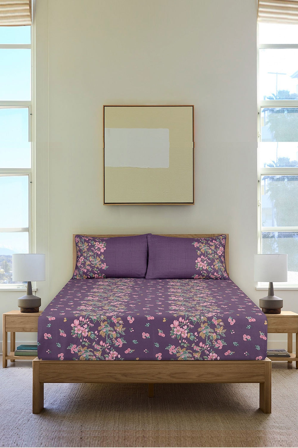 Lavender Mist T-200 Fitted Sheet Set