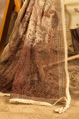 3 Piece Unstitched Printed Lawn Suit with Printed Chiffon Dupatta MFL-42012
