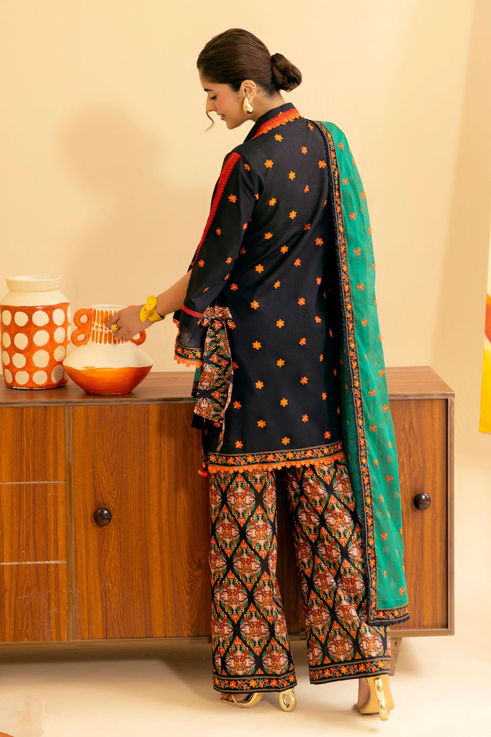 3 Piece Unstitched Printed Lawn Suit ML-42018