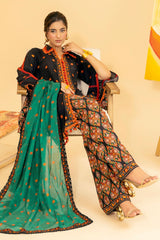 3 Piece Unstitched Printed Lawn Suit ML-42018