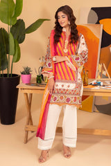 3 Piece Unstitched Printed Lawn Suit ML-42022