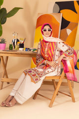 3 Piece Unstitched Printed Lawn Suit ML-42022