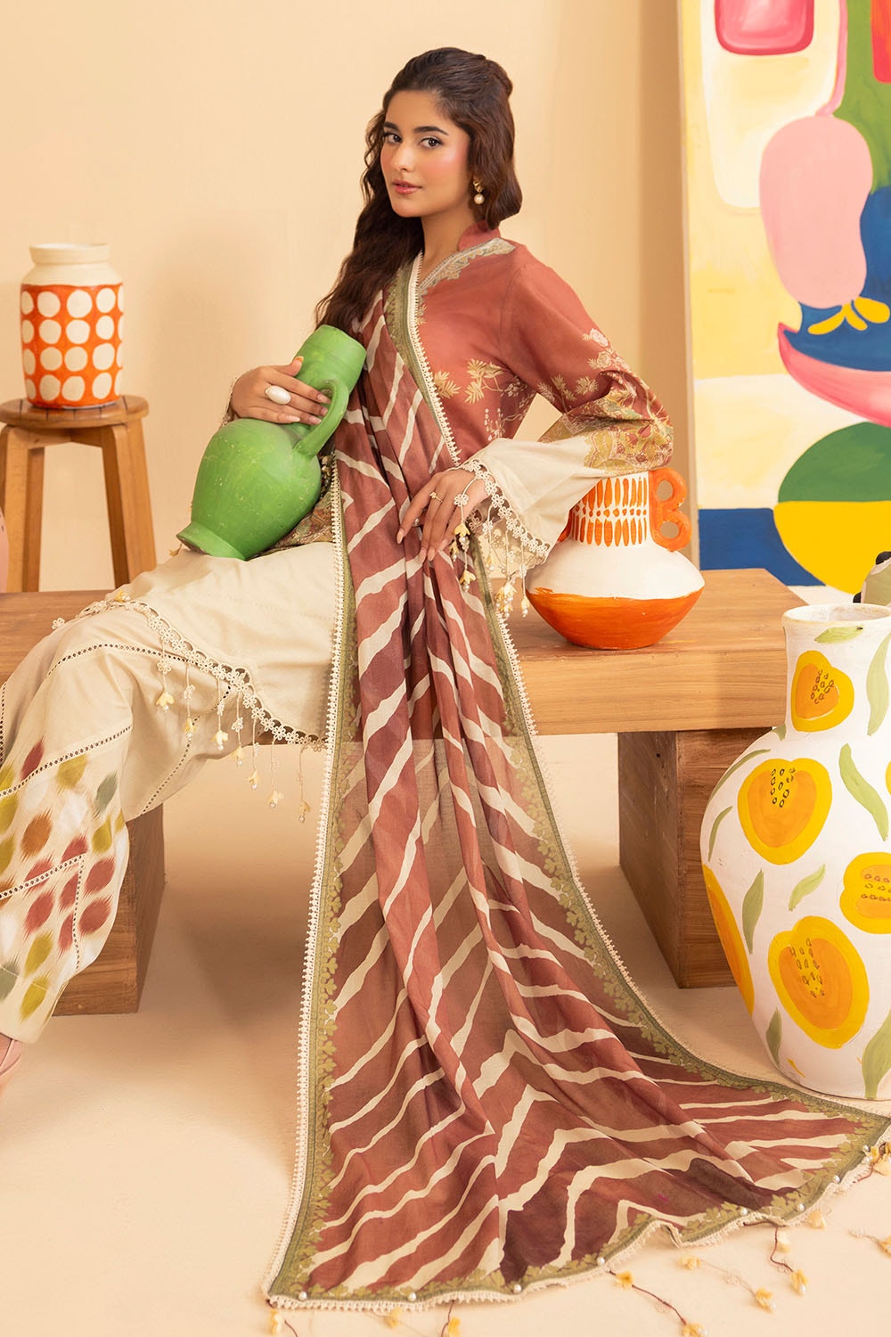 3 Piece Unstitched Printed Lawn Suit ML-42024