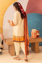 3 Piece Unstitched Printed Lawn Suit ML-52001