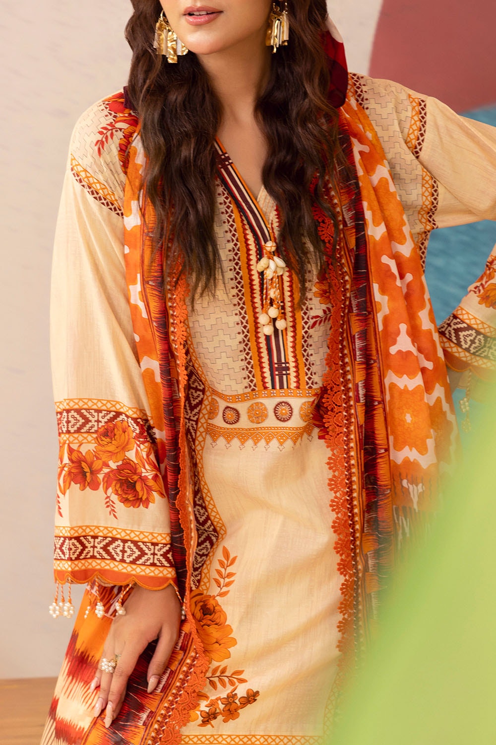 3 Piece Unstitched Printed Lawn Suit ML-52001