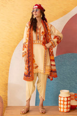3 Piece Unstitched Printed Lawn Suit ML-52001
