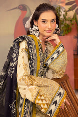 3 Piece Unstitched Printed Lawn Suit ML-52007