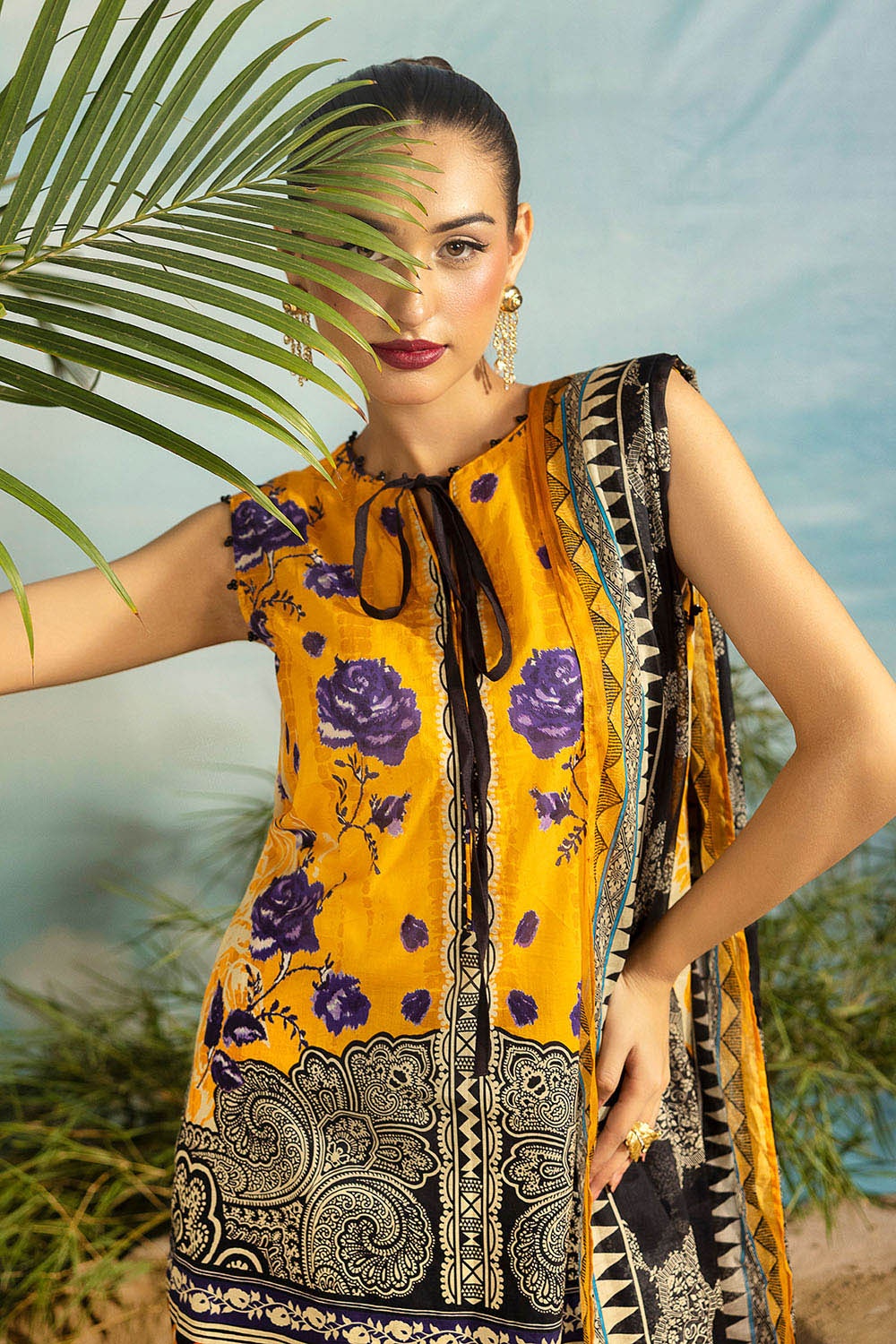 3 Piece Unstitched Printed Lawn Suit